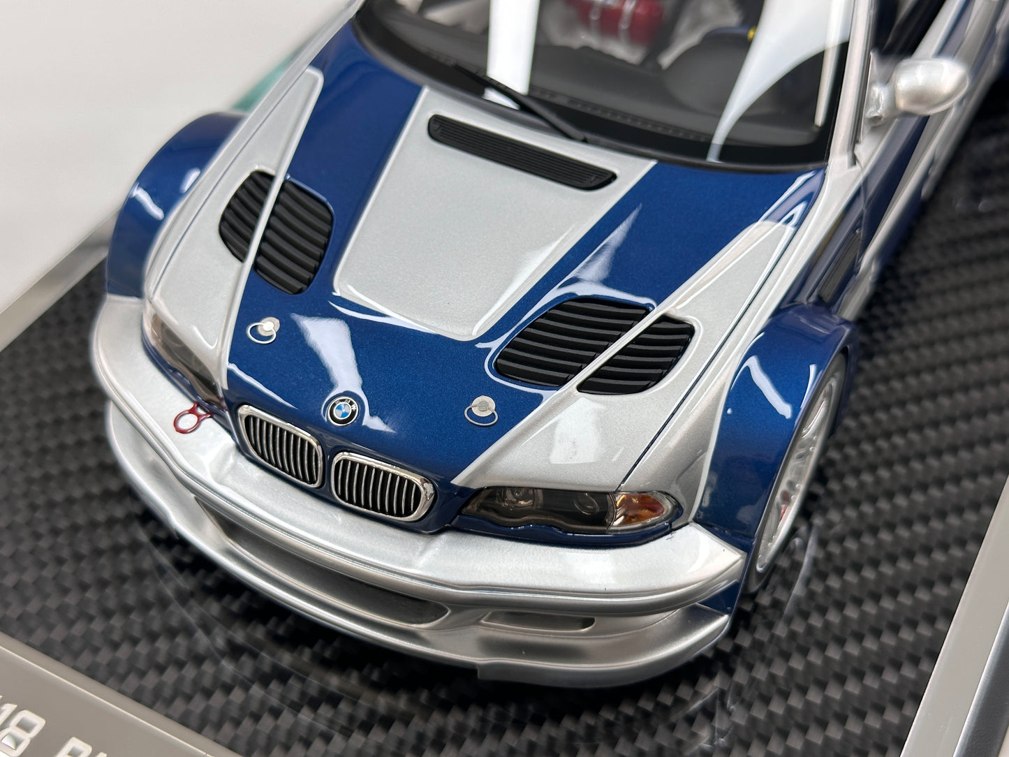 ZP 1/18 BMW M3 E46 GTR – *Need for Speed* Classic Blue & Silver Livery (ZP119)