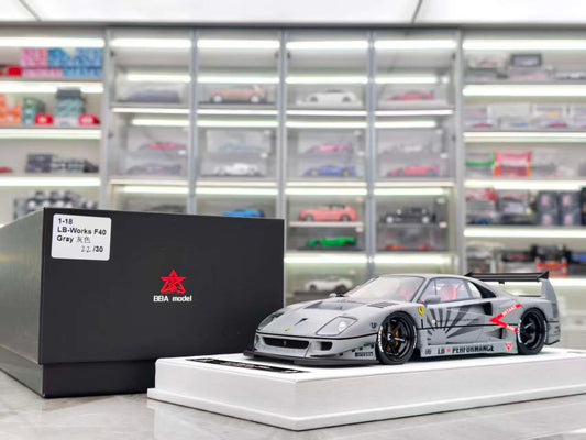 BBA MODEL 1/18 Ferrari F40 Battle Grey BBA030