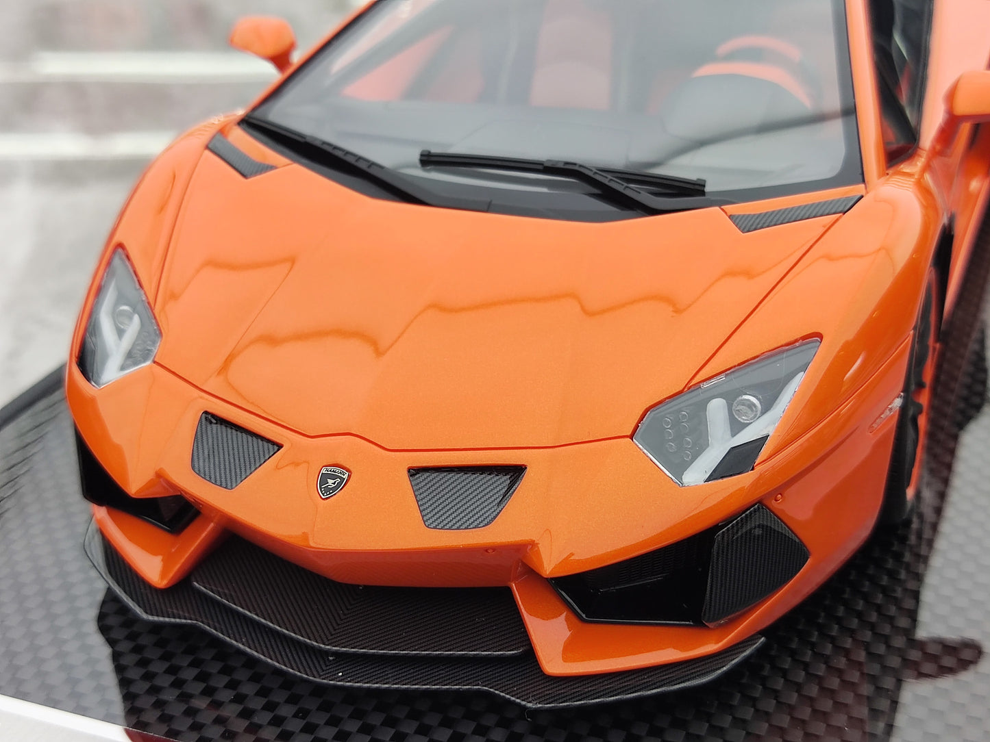 VMB 1/18 Lamborghini LP700-4 Orange Resin Car Model JS-VMB005