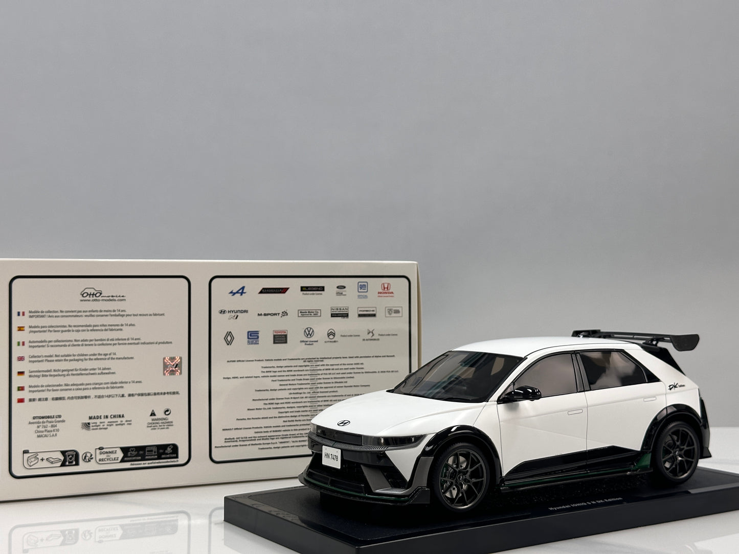 OTTO 1/18 Hyundai IONIQ 5 N DK Edition Atlas Matte White OT1227
