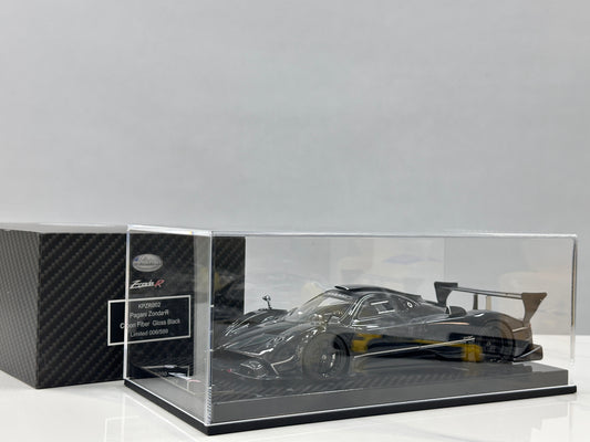KASH MODEL 1/18 Pagani Zonda R Gloss Carbon Black KPZR002