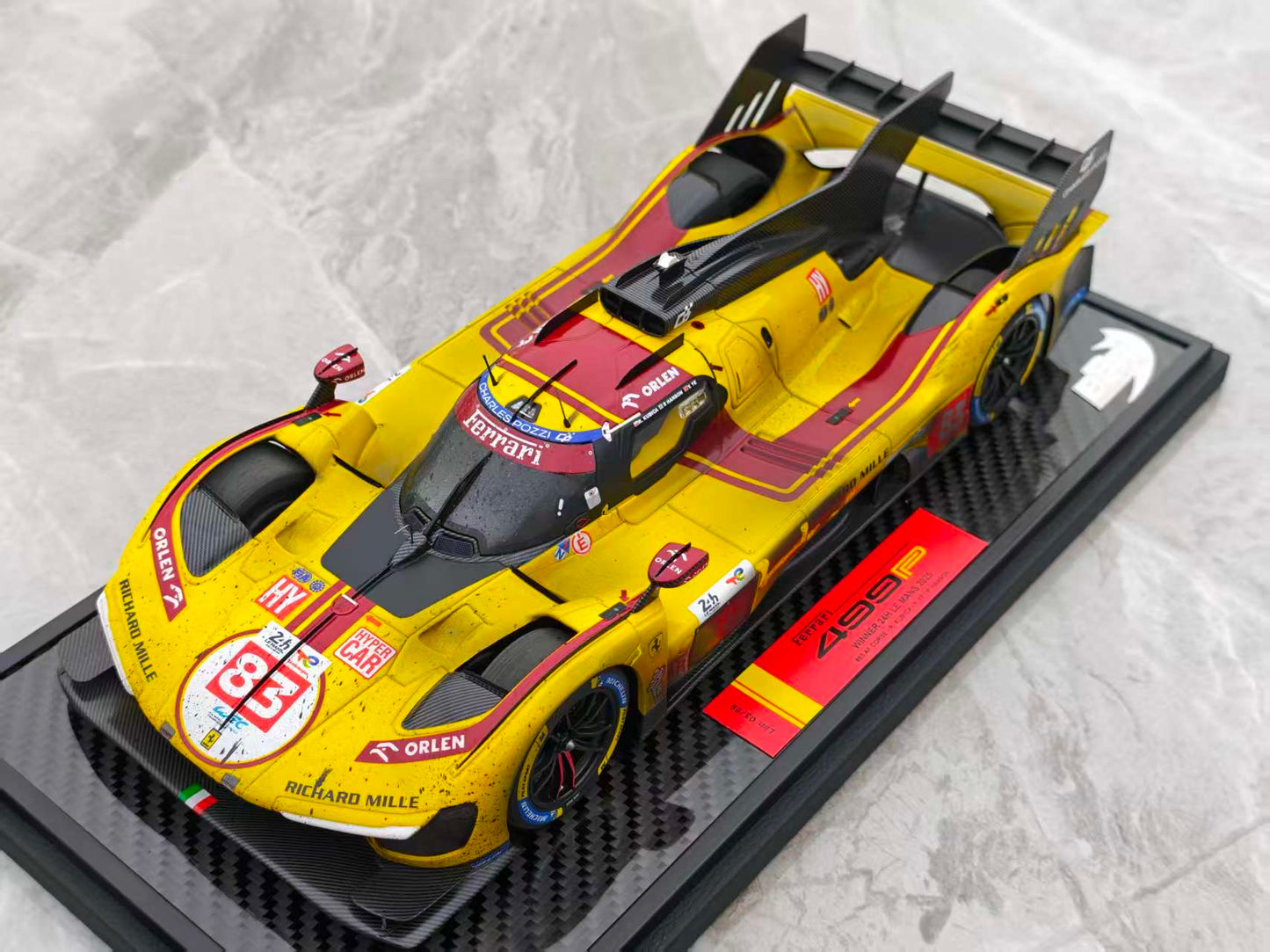 BBR 1/18 Ferrari 499P car n. 83 WINNER 24h Le Mans 2025 Dirty Edition P18271CDIRTYCH