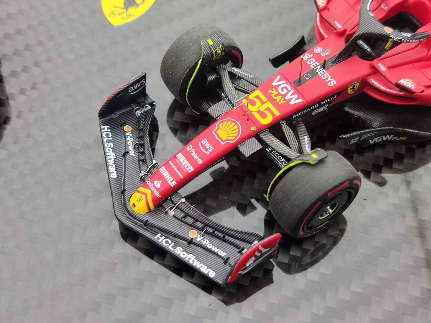 BBR 1/18 Ferrari 499P #51 Le Mans Winner & SF23 #55 Monza GP Pole Position – Red (EMP85EXCH)