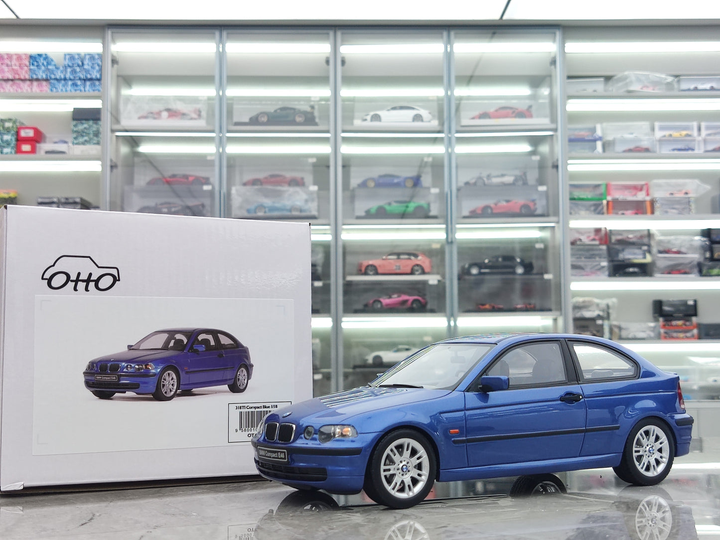 OTTO 1/18 BMW E46 318 TI COMPACT ESTORIL blue OT462