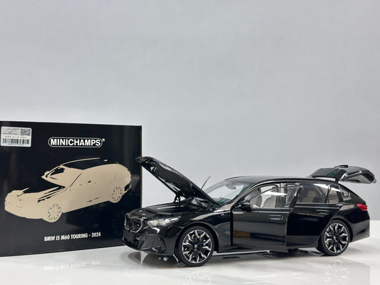 MINICHAMPS 1/18 BMW i5 M60 Touring 2024 Metallic Black 110023602