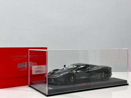 BBR 1/18 Ferrari LaFerrari Alloy Alloy Full Opening Leather Sole Black Knight BBR182244