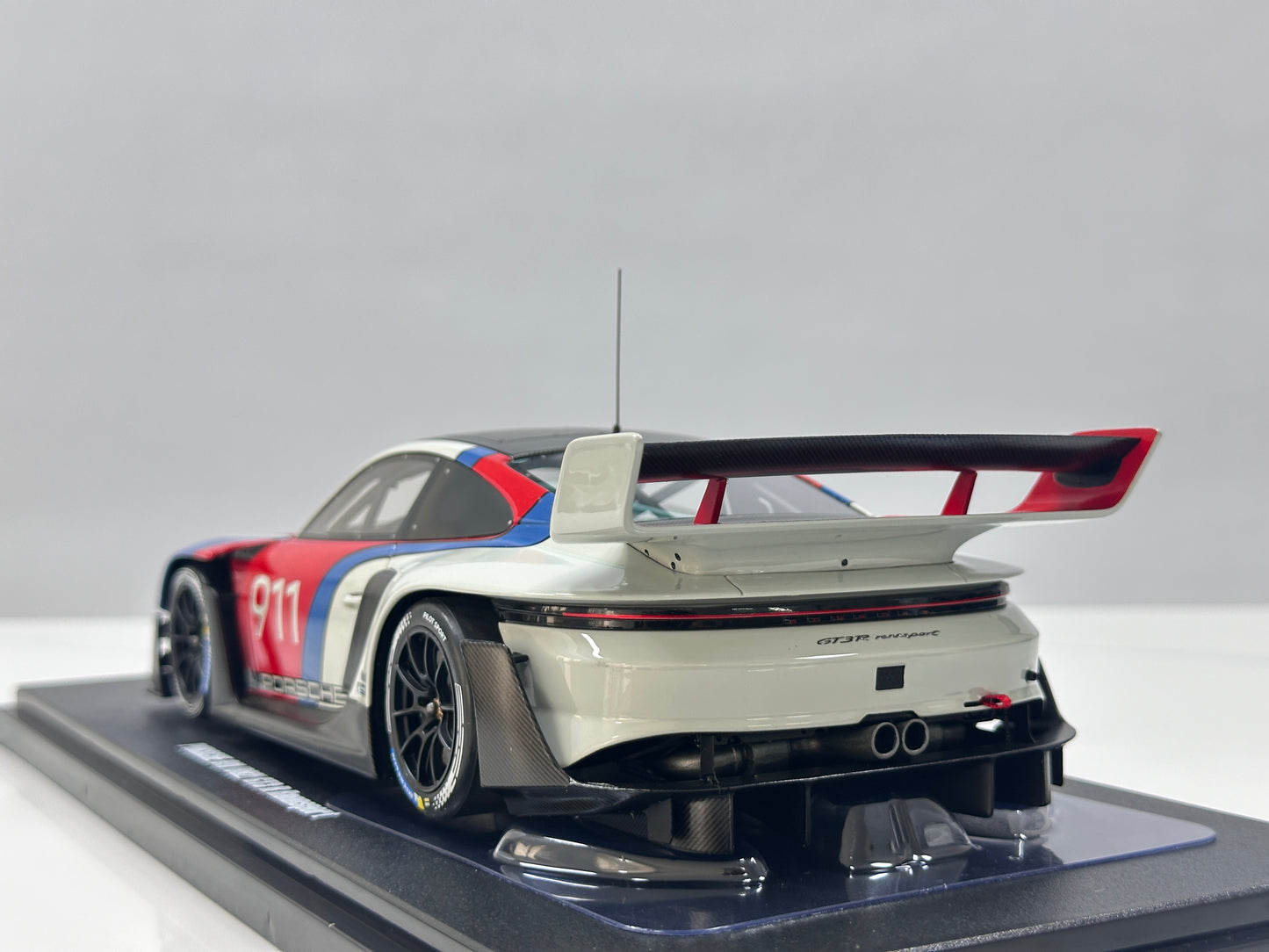GT Spirit 1/18 Porsche 911 (992) GT3 R Rennsport White/Red Livery GT495