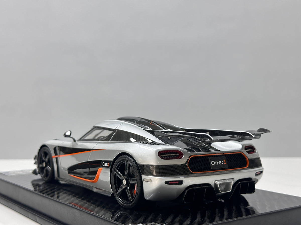 BBA Model 1/18 Koenigsegg One:1 Silver BBA098