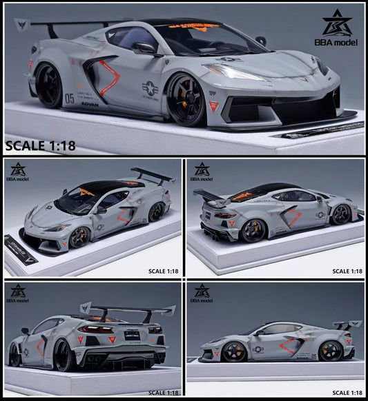 BBA Model 1/18 Corvette C8 Car Model