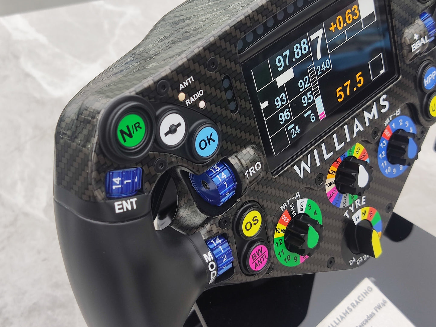 MINICHAMPS 1/1 WILLIAMS F1 FW46 – 2024 Steering Wheel Black 210240223