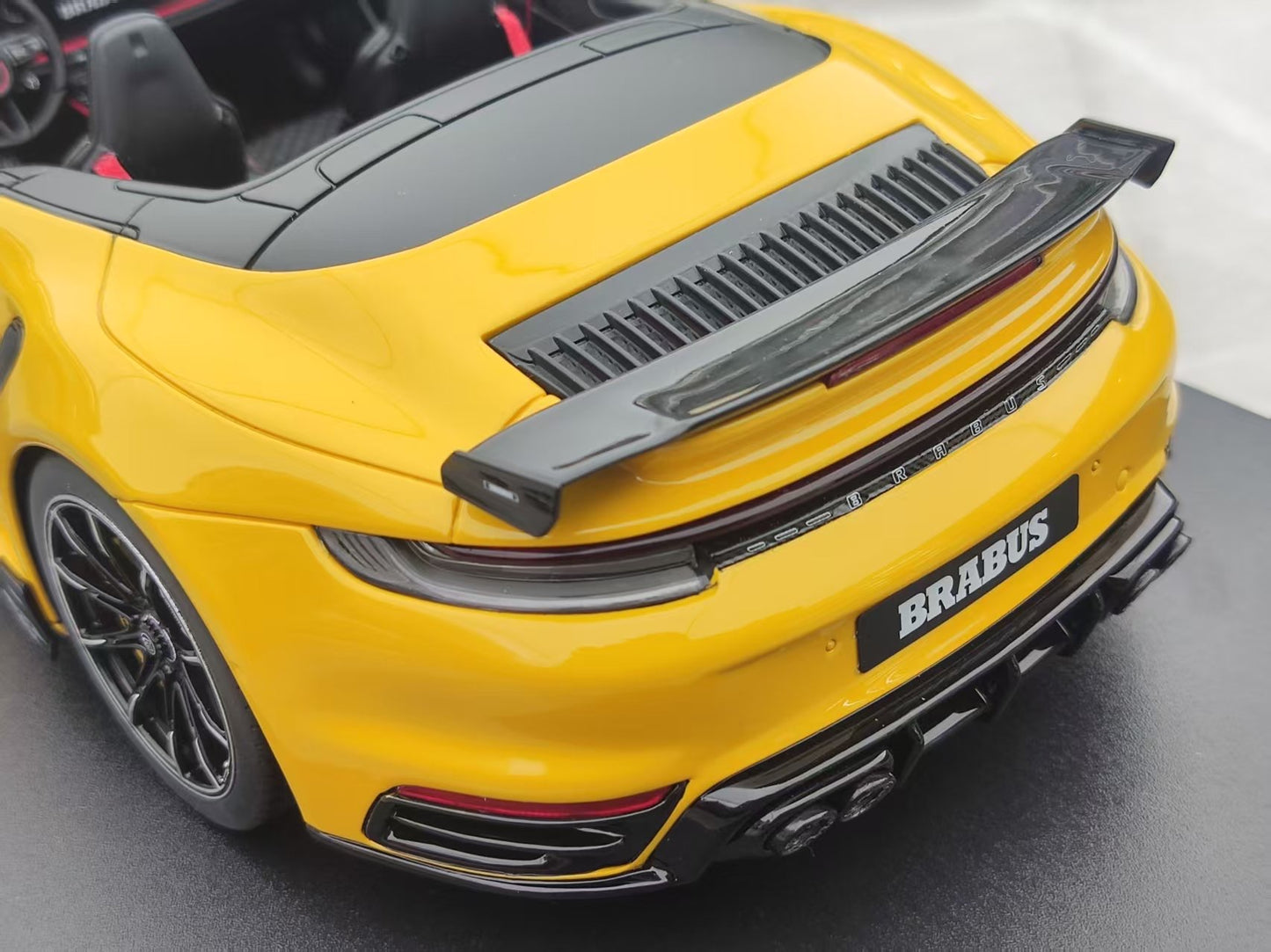 GT Spirit 1/18 Porsche Brabus 911 Turbo S Cabriolet Yellow CLDC047