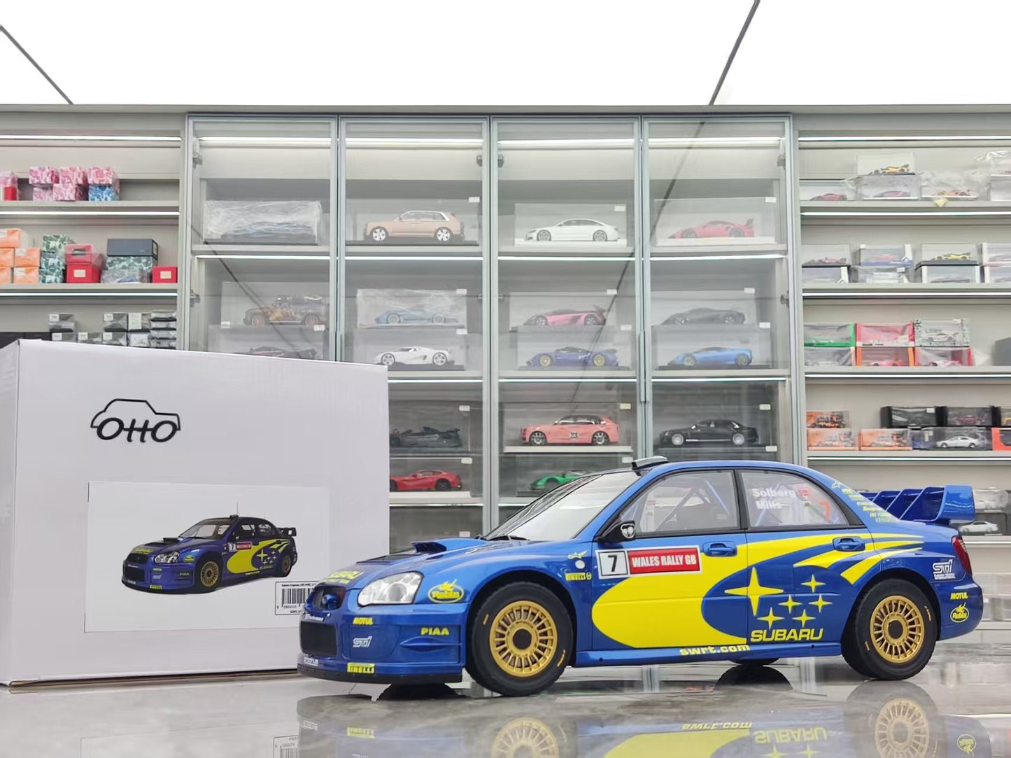 OTTO 1/12 Subaru Impreza (S9) WRC Blue G092
