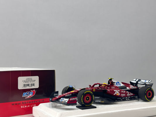 BBR 1/18 Ferrari Hamilton Monaco GP 2025 Red P18267C44