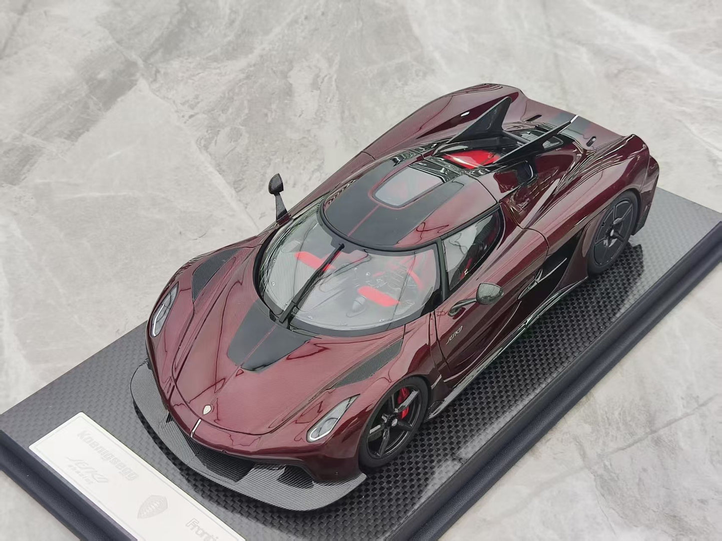 FRONTIART 1/18 Koenigsegg Jesko 7290 Absolut Red Carbon FA170