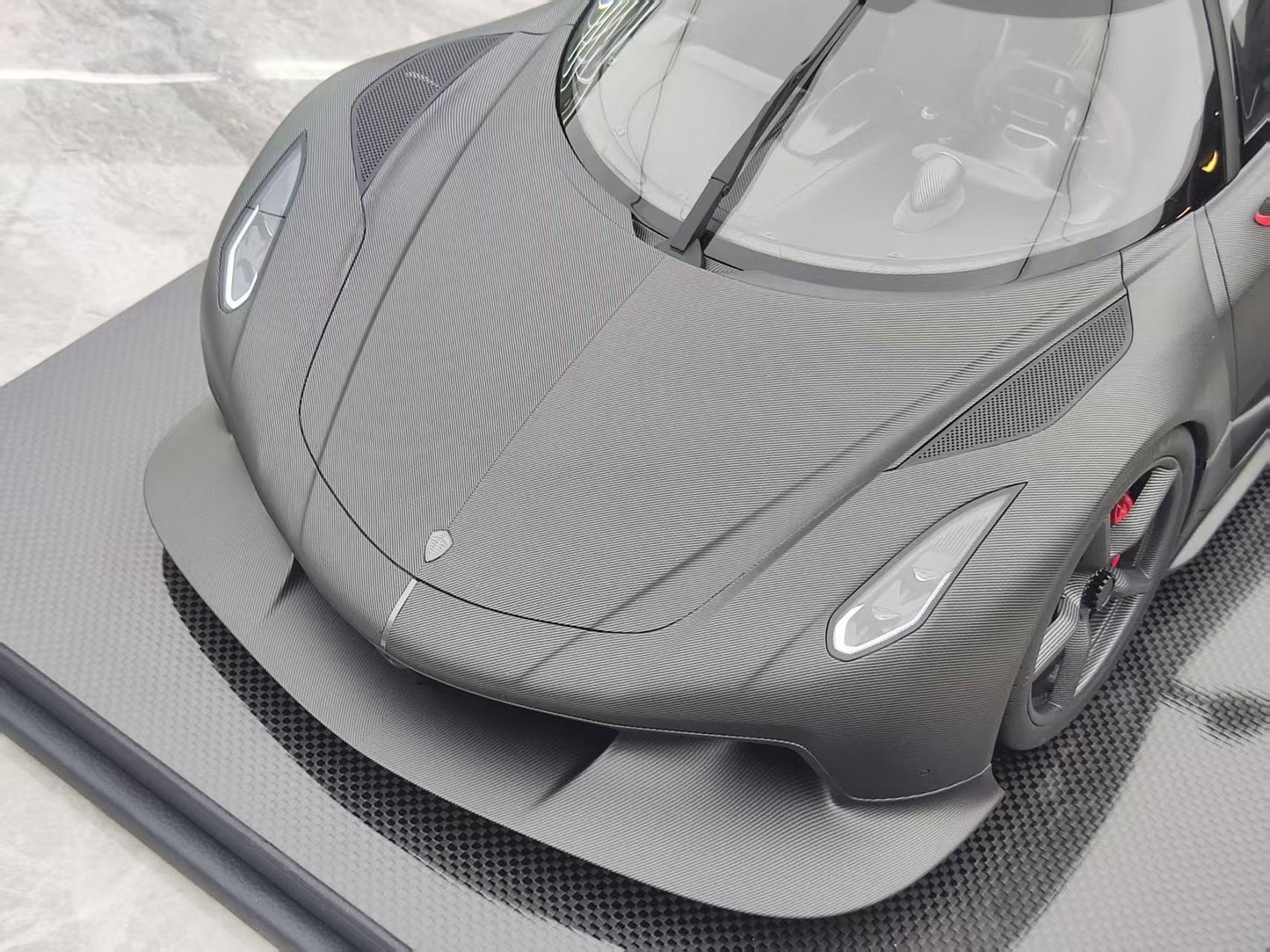 FRONTIART 1/8 Koenigsegg JESKO absolute black high-end car model ornaments FA169