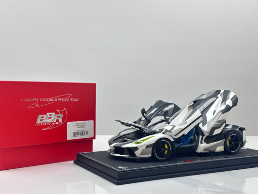 BBR 1/18 Ferrari LaFerrari Alloy Full Opening Camouflage Special Color BBR182243DIE
