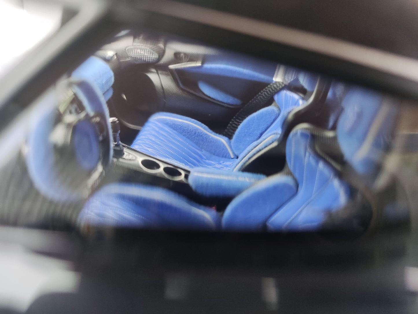 FRONTIART 1/18 Koenigsegg Jesko Absolut 7273 Blue Carbon FA176