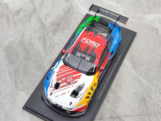 Topspeed 1/18 Ford Mustang GT3 #65 Ford Multimatic Motorsports 2024 White/Blue/Red Livery TS0603