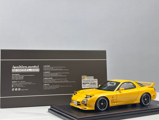 Ignition Model 1/18 Mazda RX-7 Mazda Speed A-spec (FD3S) Yellow IG3940