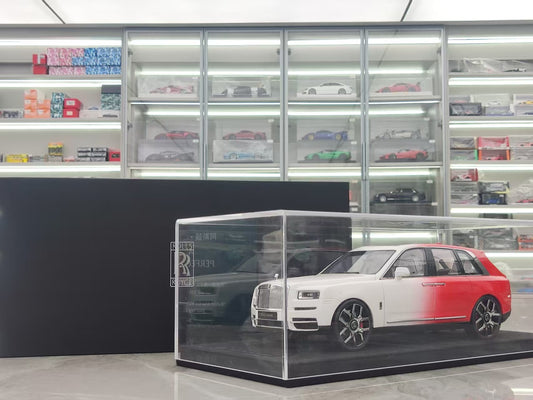 GL 1/18 Rolls-Royce Cullinan Red and White Resin Model JS-GL037