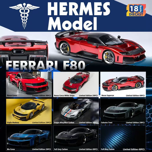 HERMES COLLECTION 1/18 Ferrari F80 Limited Edition Car Model