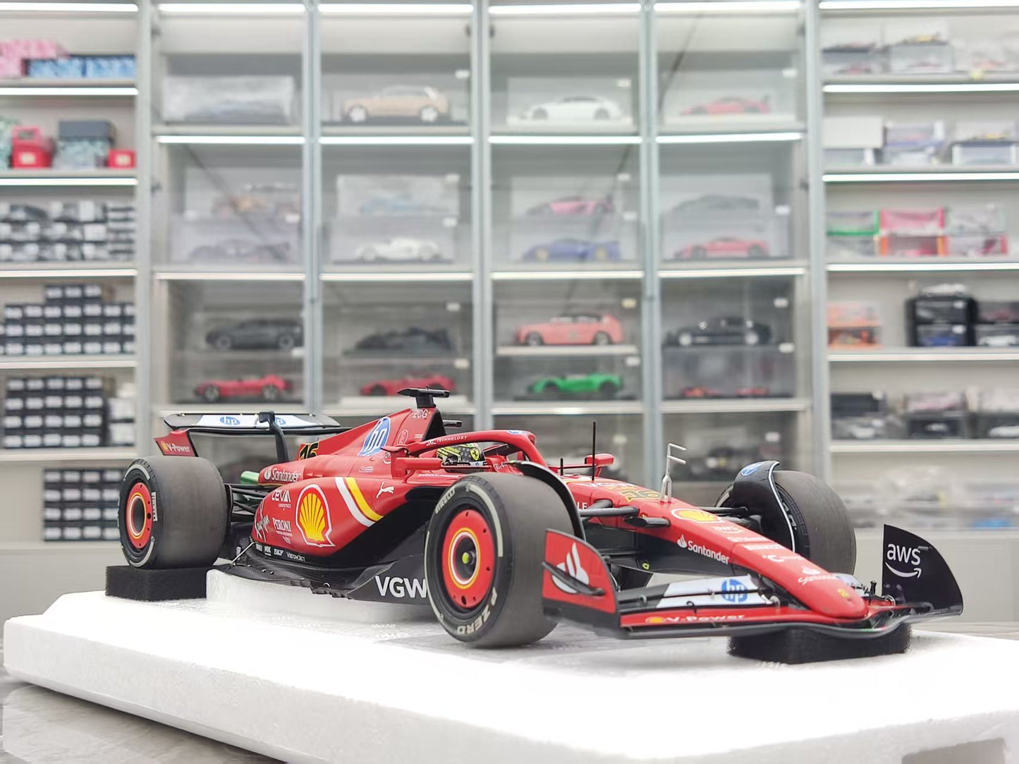 BBR 1/18 Ferrari SF-24 Leclerc 2024 Italian GP Winner, Red BBR241816D