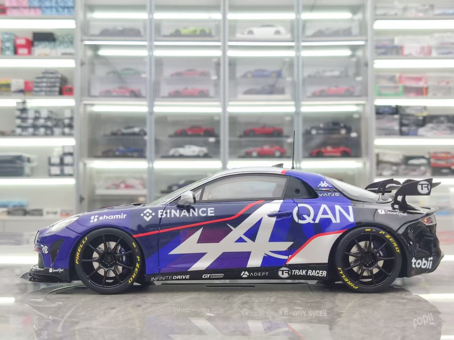 OTTO 1/18 ALPINE A110 GT4 EVO Blue Resin Model Decoration OT1160