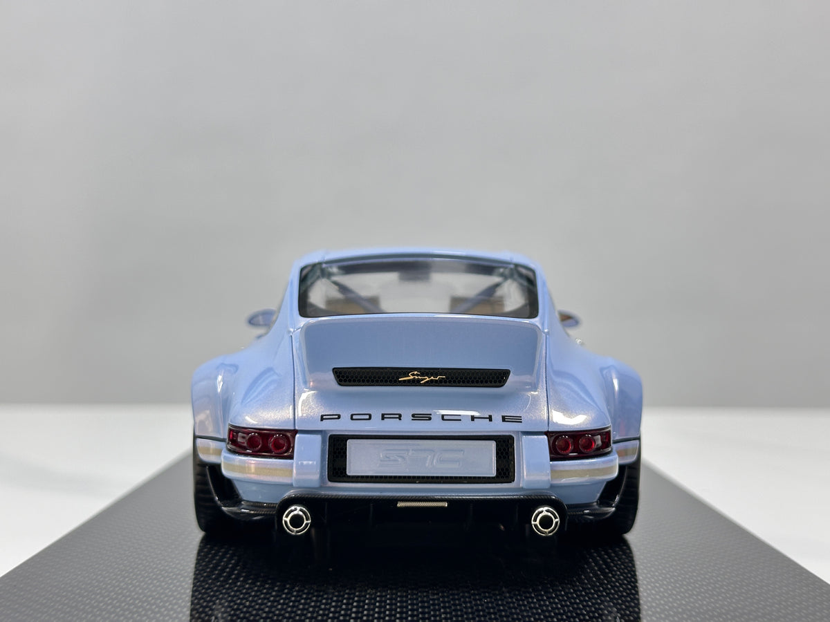 DinoModel 1/18 Porsche Singer DLS Ice Blue DC001