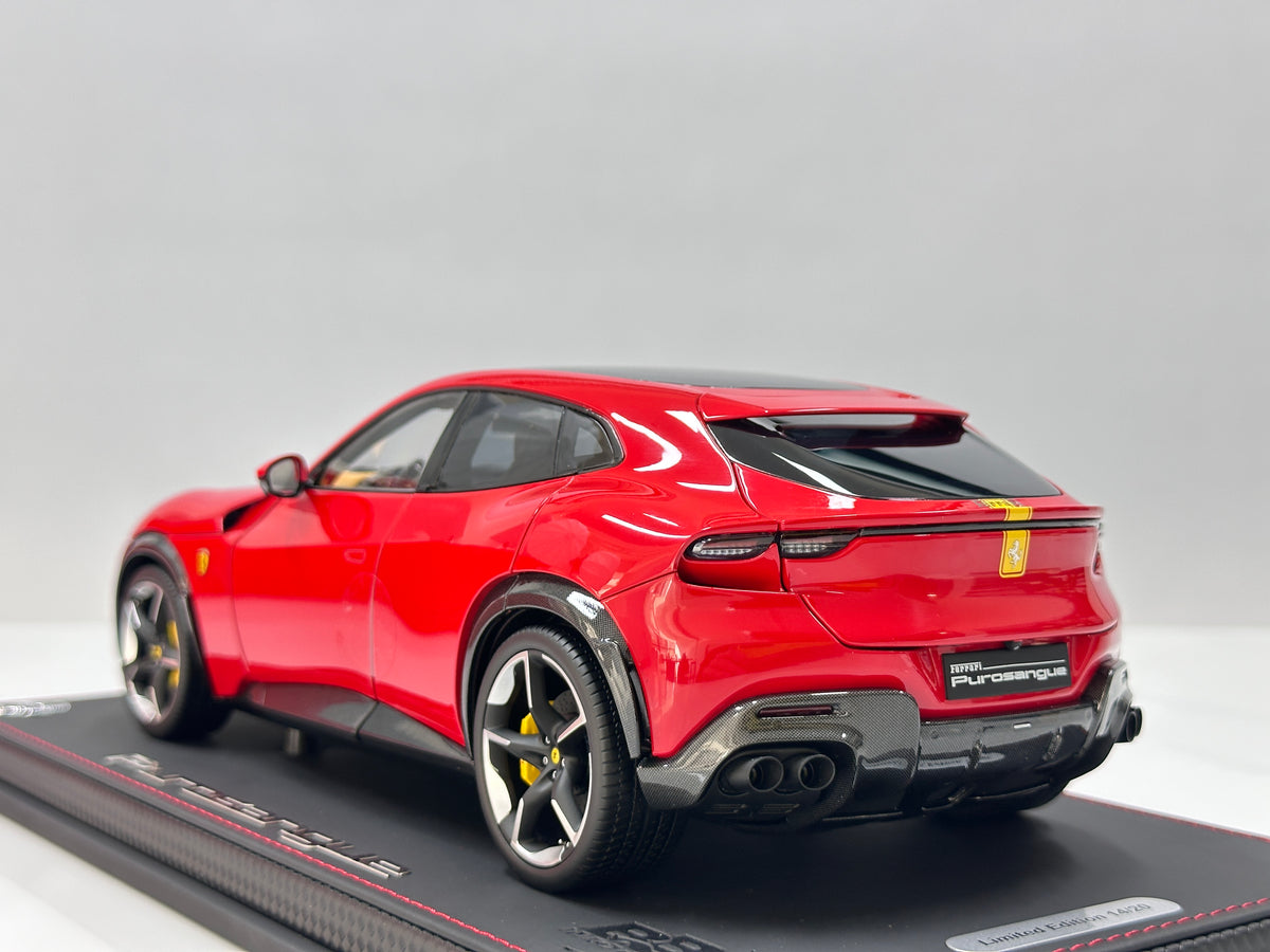 BBR 1/18 Ferrari Purosangue (Panoramic Roof Version) – Die-cast, Fully Opening – Standard Red Livery (HE180053B1DIE)