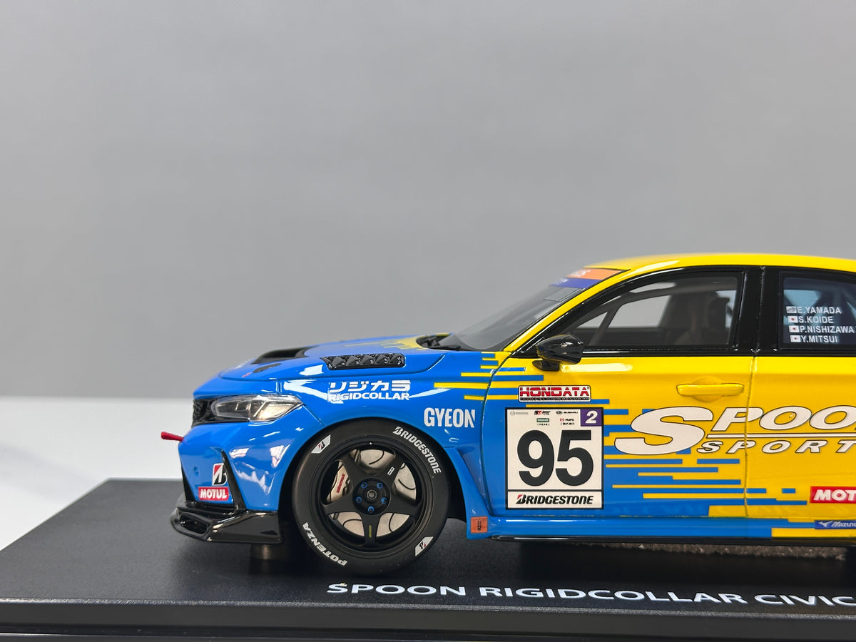 KYOSHO 1/18 Honda Civic (FL5) Spoon #95 Blue/Yellow KSR18067Y