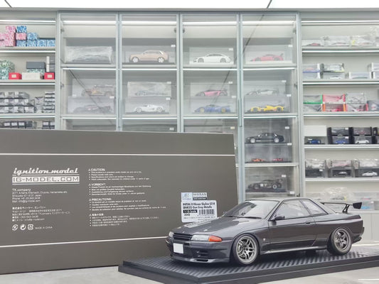 Ignition Model 1/18 Nissan Skyline GT-R (BNR32) Metallic Gunmetal Grey IG3545