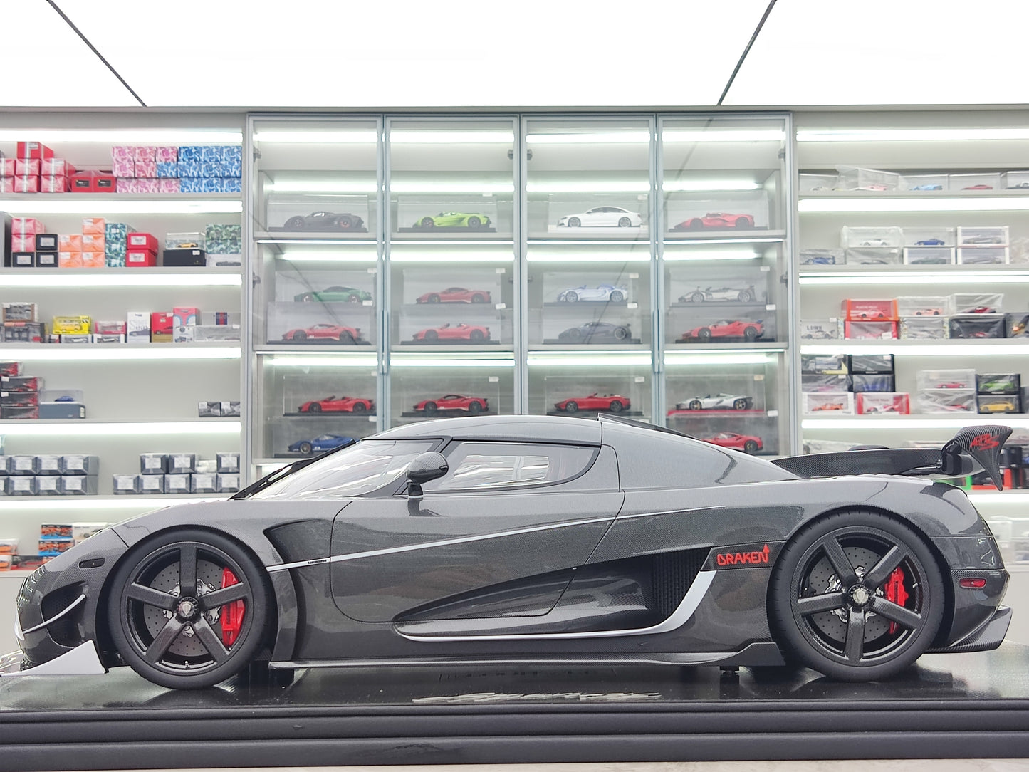 FRONTIART 1/8 Koenigsegg Agera RS Draken Full Carbon Limited Edition Model Car Collectible FA158