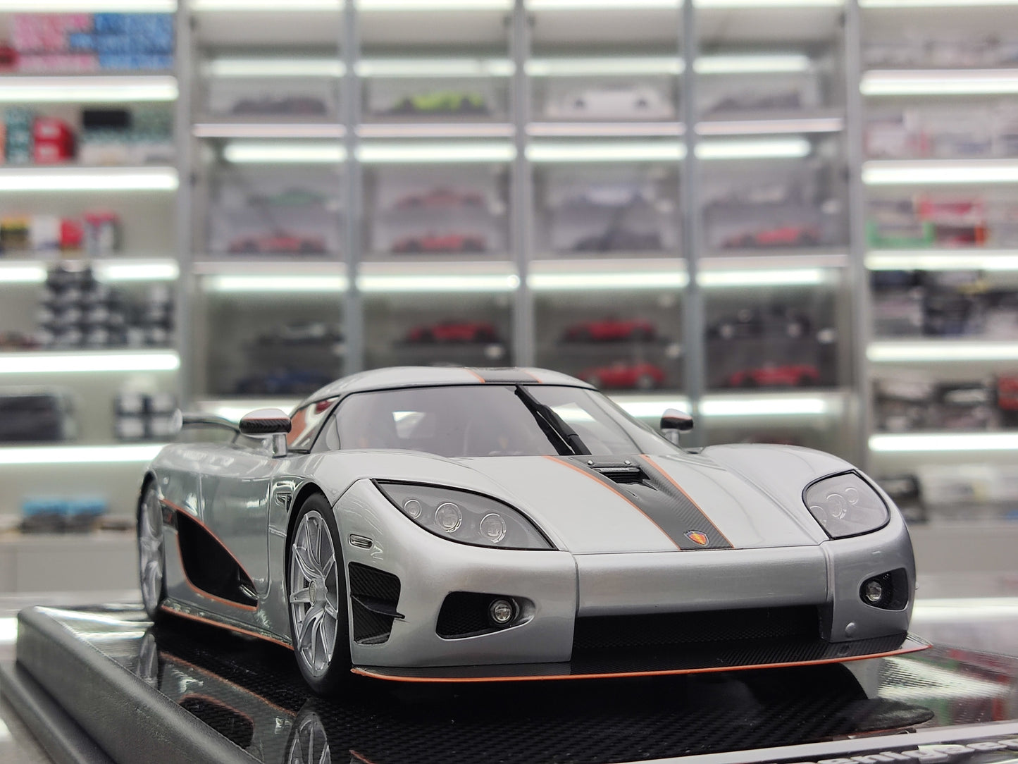 VMB 1/18 Koenigsegg CCX Silver Simulated Car Model JS-VMB001