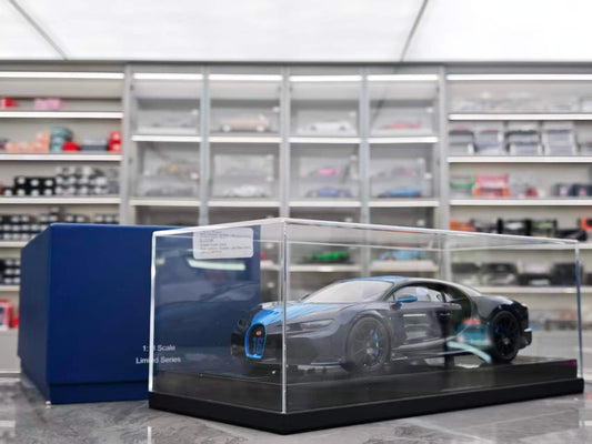 MR 1/18 Bugatti Chiron Super Sport Carbon Blue BUG012F