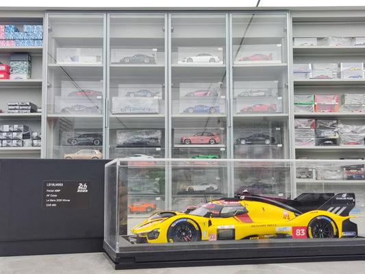 Looksmart 1/18 Ferrari 499P AF Corse Team 2025 Le Mans Hypercar Class Victory No. 83, Yellow LS18LM053