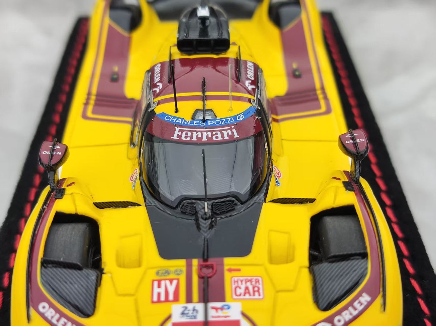 BBR 1/43 Ferrari 499P Le Mans 2025 #83, Flocked Base, Yellow BBRC325CCH