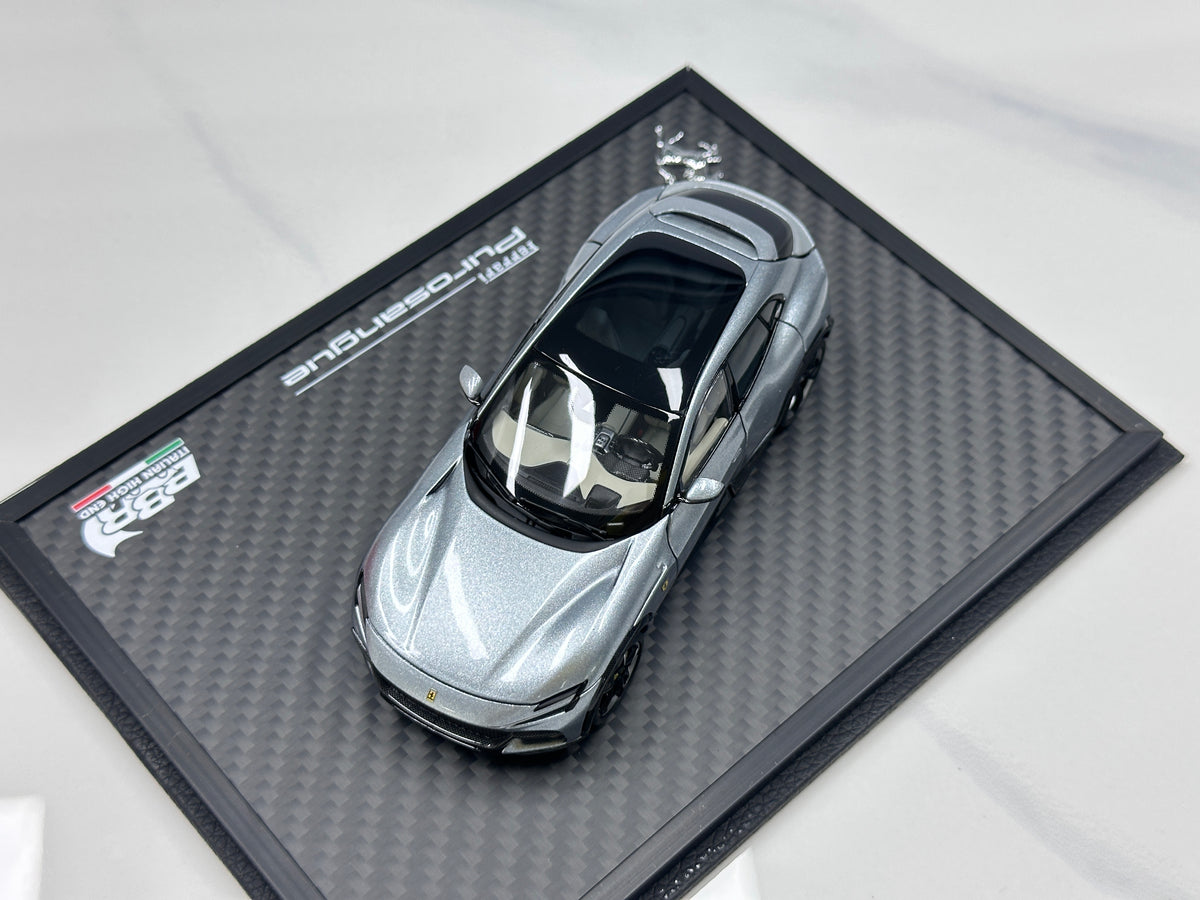 BBR 1/43 Ferrari Purosangue (Panoramic Roof Version) – Titanium Grey – HE43002AST