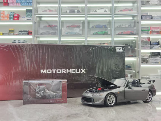 MOTORHELIX 1/18 Honda S2000 TYPE S 2007 Metallic Moon Lime MH323