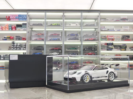 TIMOTHY&PIERRE 1/18 Porsche 992 GT3RS Panda White Limited Edition Car Model TP178