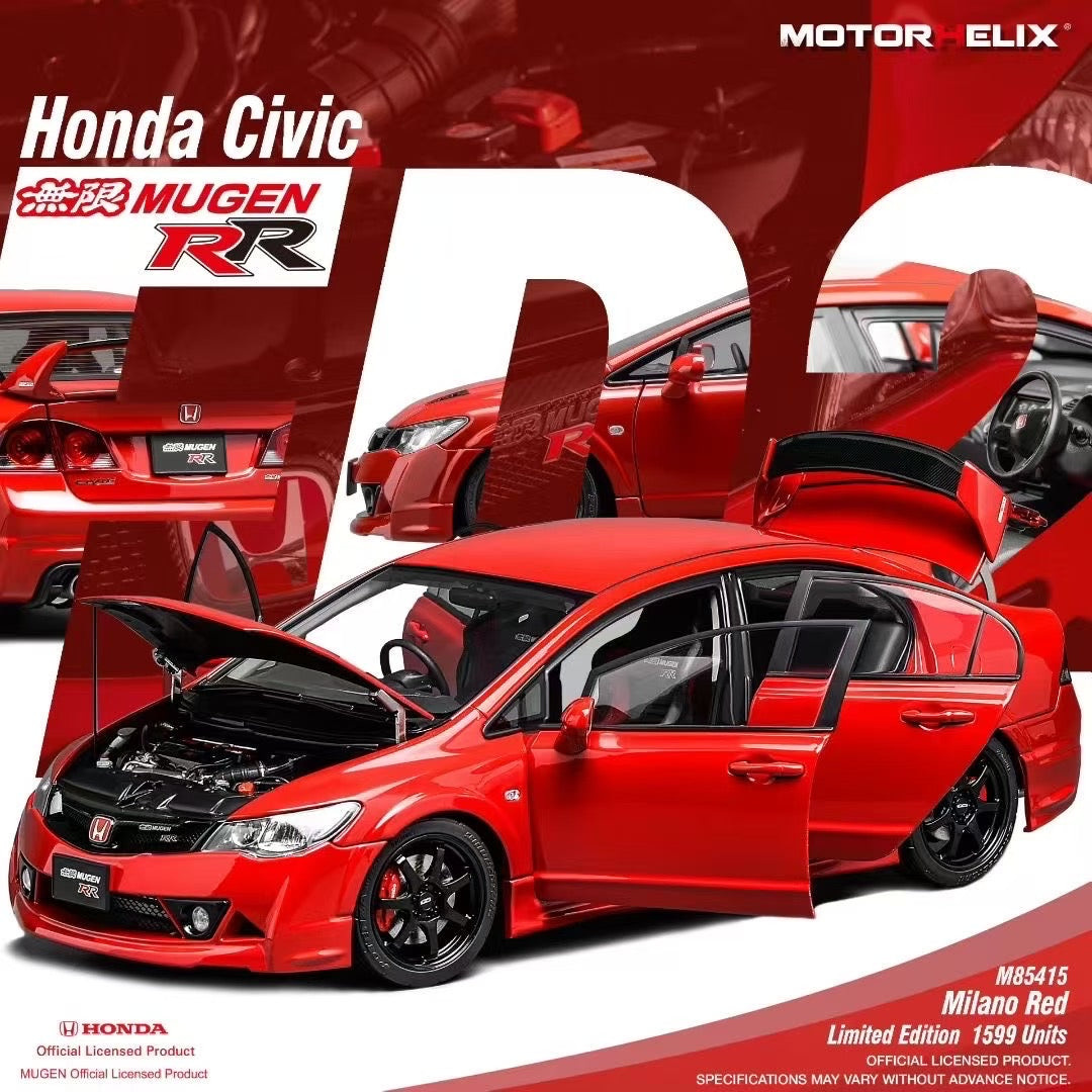 MOTORHELIX 1/18 Honda Civic Type R (FD2) die-cast car model