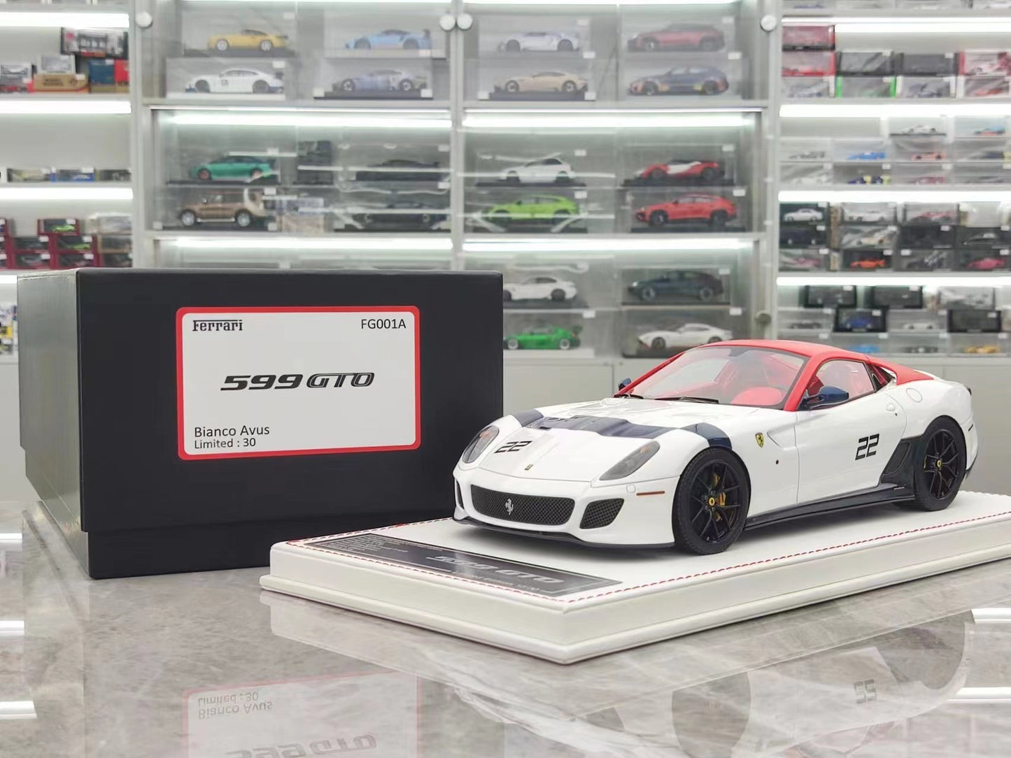 DM 1/18 Ferrari 599 GTO Scale Model Car Display Piece