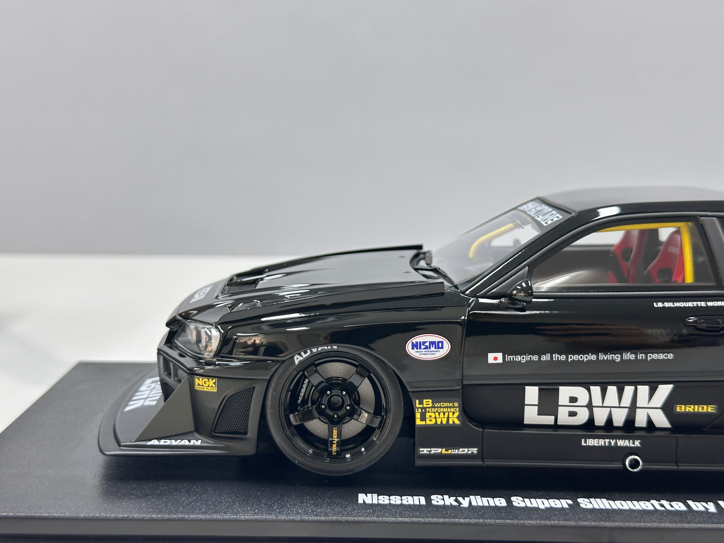 GT Spirit 1/18 Nissan Skyline GTR R34 LB - Super Silhouette Black Livery CLDC049