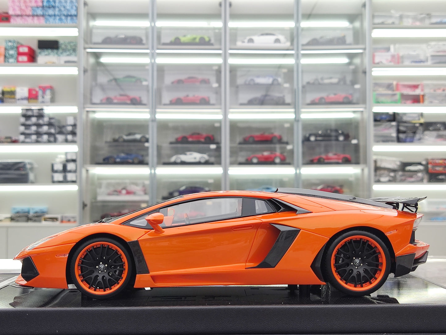 VMB 1/18 Lamborghini LP700-4 Orange Resin Car Model JS-VMB005