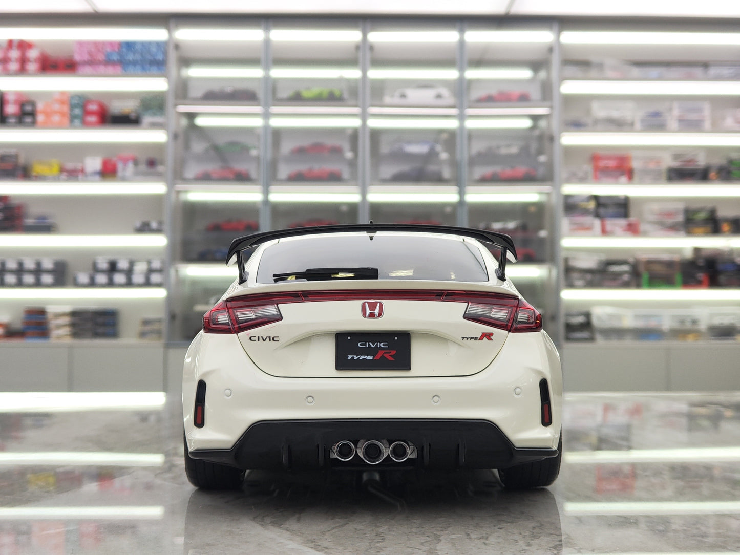 MH 1/18 Honda Civic Typer FL5 Blanka Aloja Modelaŭto MH297