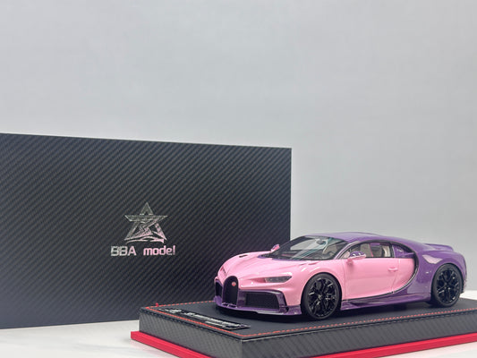 BBA MODEL 1/18 Bugatti Chiron Profilee in Girly Pink BBA074
