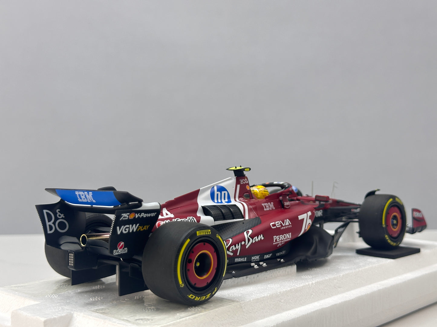 BBR 1/18 Ferrari Hamilton Monaco GP 2025 Red P18267C44