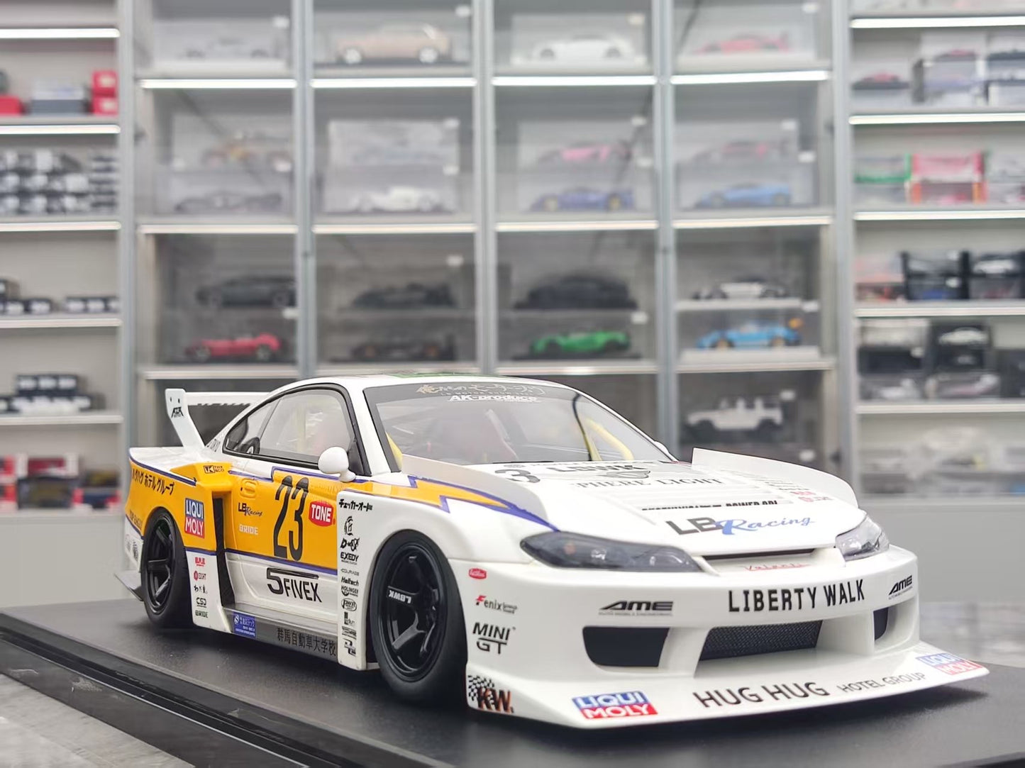 GT Spirit 1/18 Nissan S15 SILVA LB SUPER SILHOUETTE White GT560
