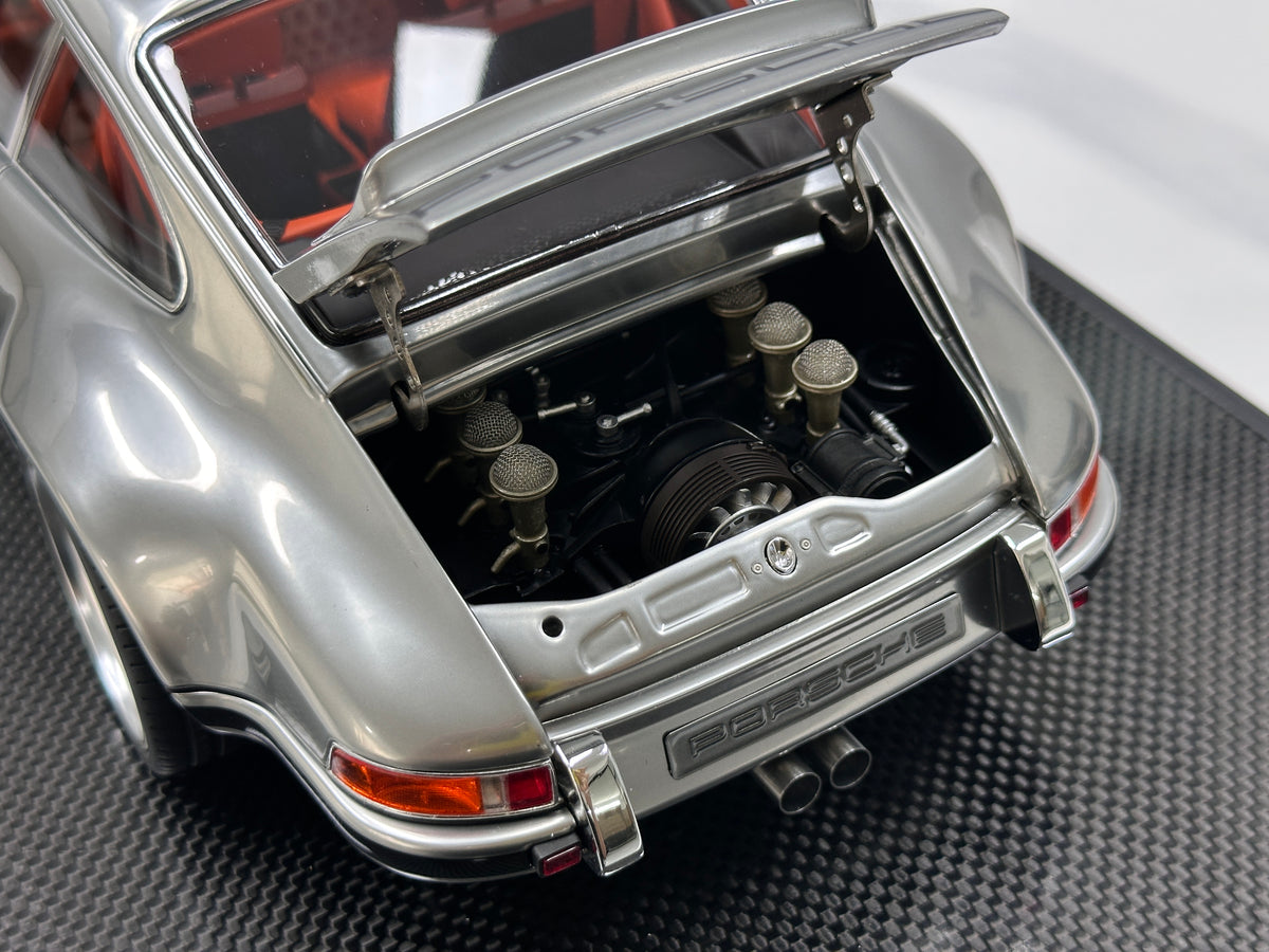 IVY 1/12 Porsche Singer, Matte Chrome with White Wheels IVY249