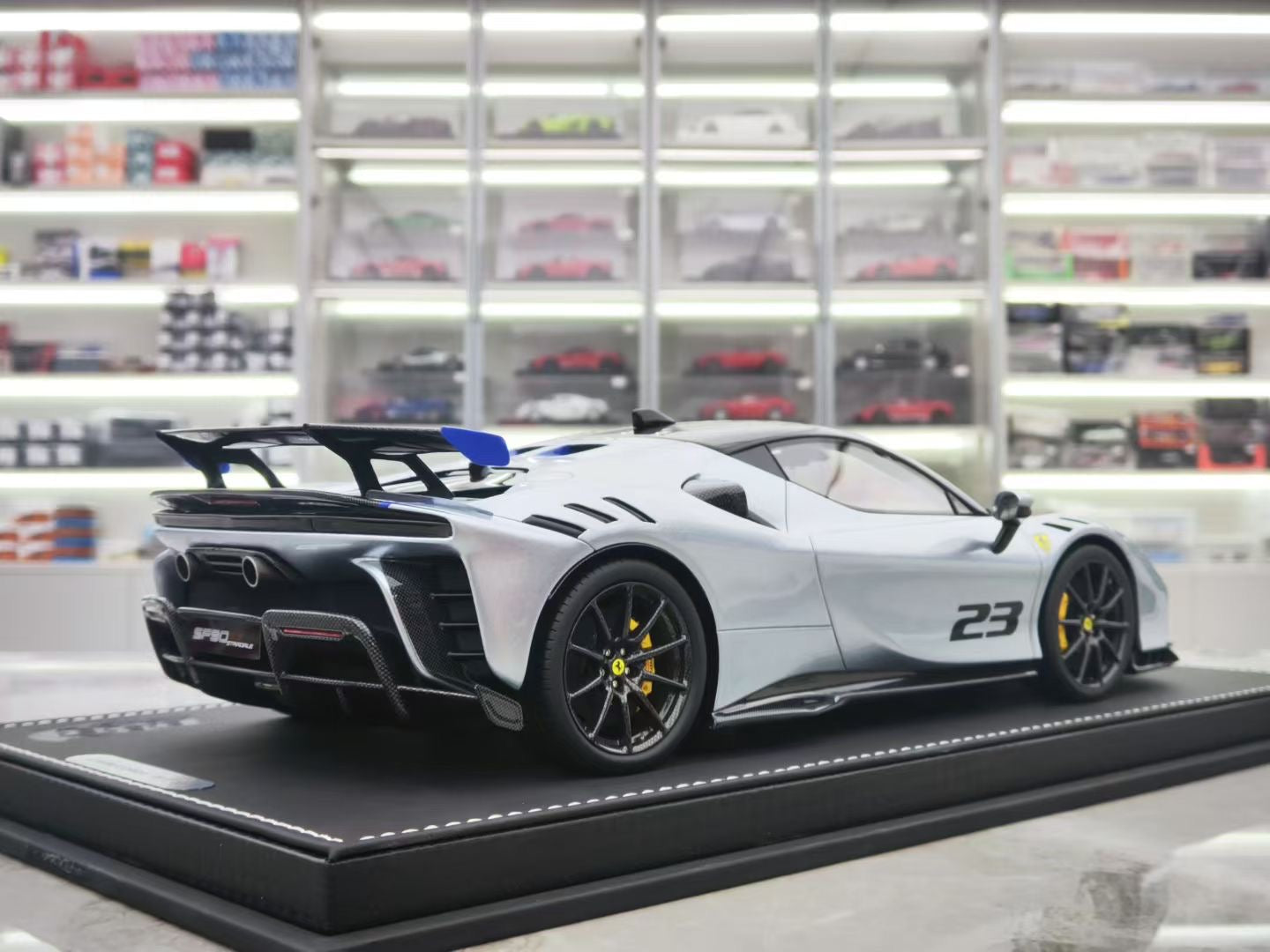 BBR 1/18 Ferrari SF90 XX Stradale Titanium Grey P18237N