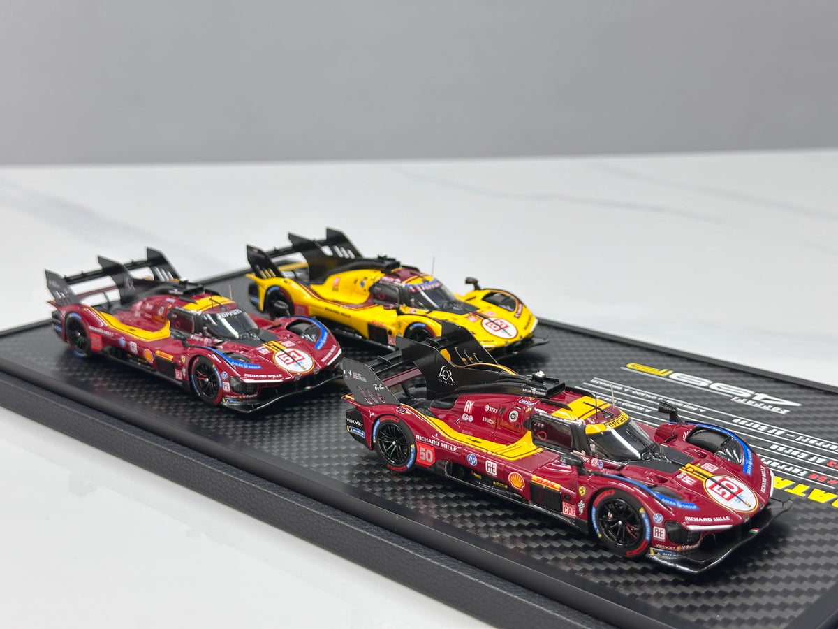 BBR 1/43 Ferrari 499P Set Qatar 2025 set with 3 models - car n. 51 - n. 83 - n. 50 BBRC319SET
